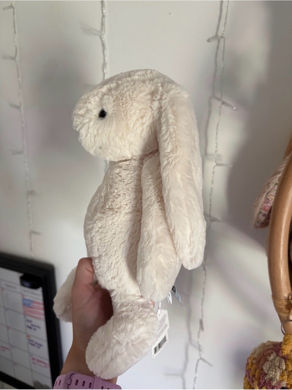 Jellycat Cream Plush Bunny with Long Ears